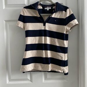 Tommy Hilfiger striped polo for women size meduim